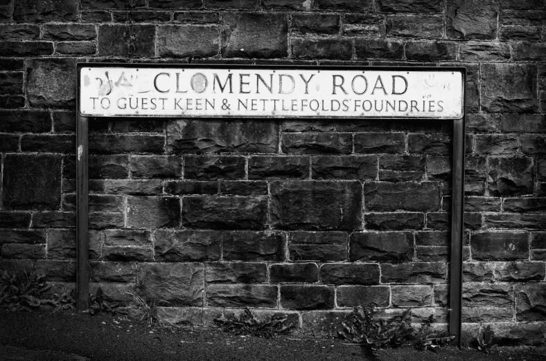 Clomendy Road Street Sign, Cwmbran