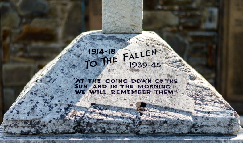 Cwmbran war memorial inscription
