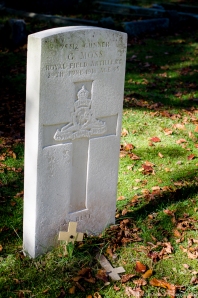 WW1 grave at Panteg Cemetery of Gunner George Moss 75312 Royal Field Artillery