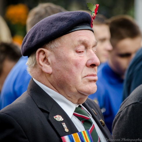 Remembrance Sunday, Hanbury Road War Memorial, Pontypool, 9th November 2014