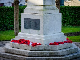 WW2 Roll of Honour on the Abercarn War Memorial.